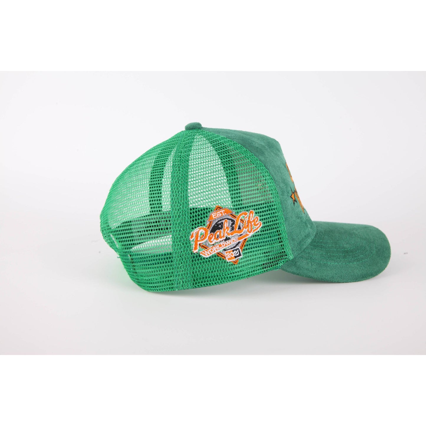 Choose Yourself Green Suede Trucker Hat